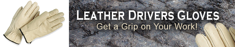 Leather Drivers Gloves | CustomHardHats.com