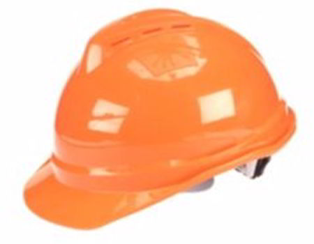 MSA V-Gard 500 Cap Standard Hi-Viz Orange Hard Hat | Customhardhats.com