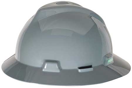 MSA V-Gard® Full Brim dark blue hard hat