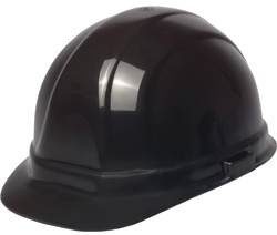 ERB Omega II Standard Black Hard Hat | Customhardhats.com