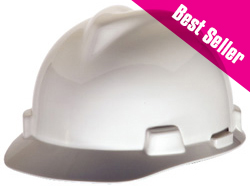 MSA V-Gard® Standard White Hard Hat